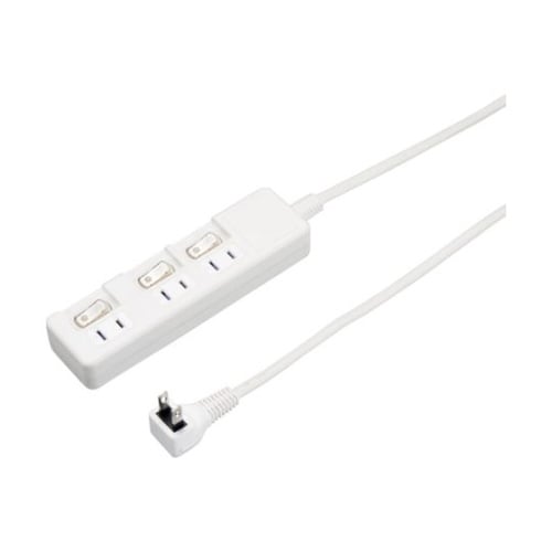 3個口節電タップ3mホワイト H8S33