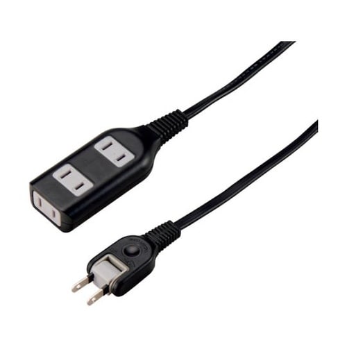 耐トラ付タップ3個口10mブラック Y0