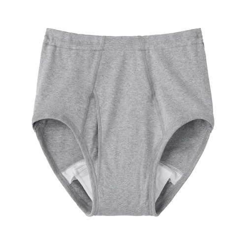 紳士ブリーフ(ウエスト天引き) グレー杢