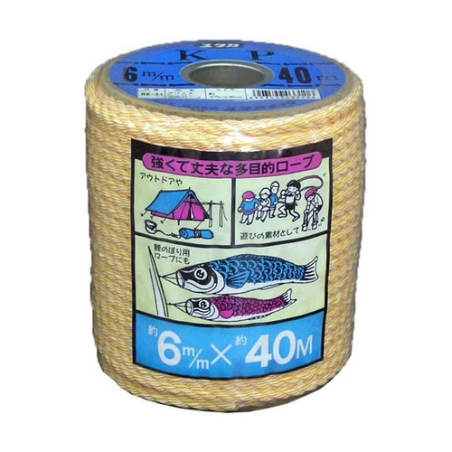 KPロープボビン巻 6mm×40m RK