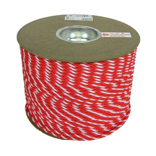 PEカラーロープドラム コウハク 6mm