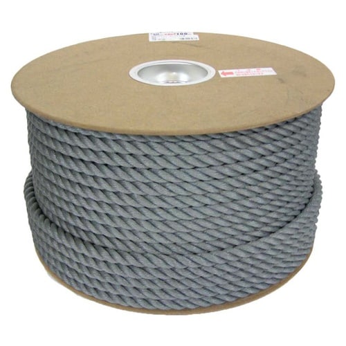 PEカラーロープドラム グレー 12mm