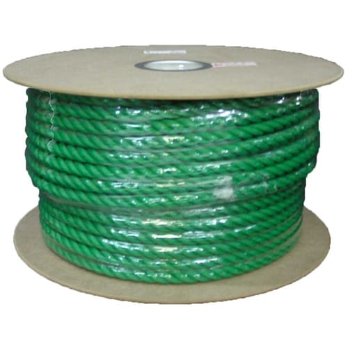 PEカラーロープドラム グリーン 16m