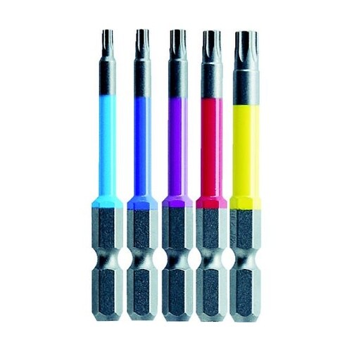 ヘクスローブカラービット5本組 全長65