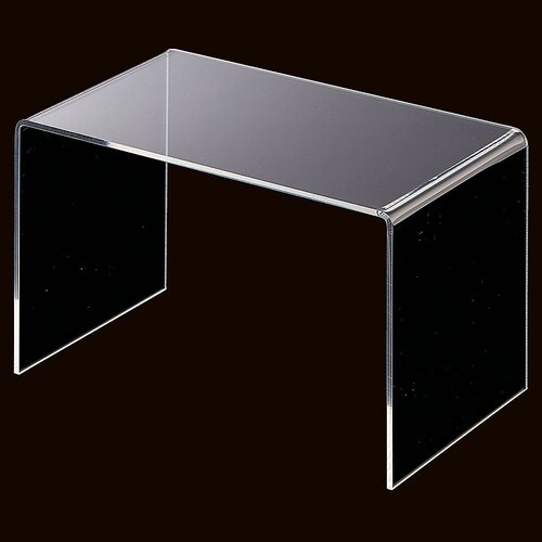 アクリルコの字型ディスプレイ 透明 幅2