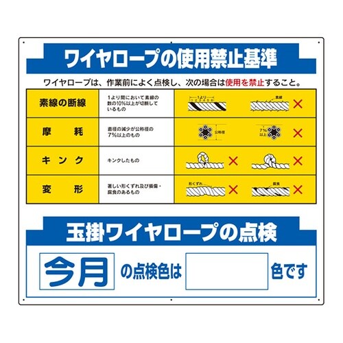 安全掲示板組合せ型部品(J) ワイヤ…
