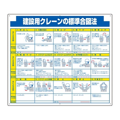 建設用クレーンの標準合図法 314−29