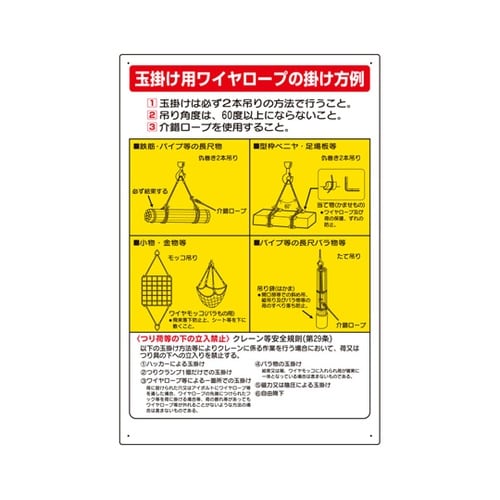 玉掛関係標識 正しい玉掛け… 327−0