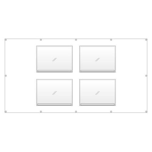 フェンスポケット A3用紙 4枚用 38