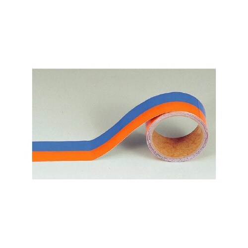 配管識別テープ 青/黄赤(小) 446−