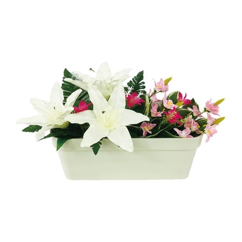 造花ミニプランター カサブランカ 935