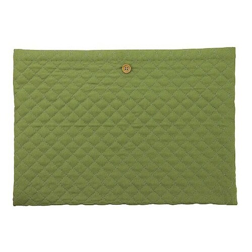 基礎縫いクッションケース モスグリーン