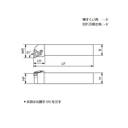 ホルダ 外径旋削用 PTFNR2020K