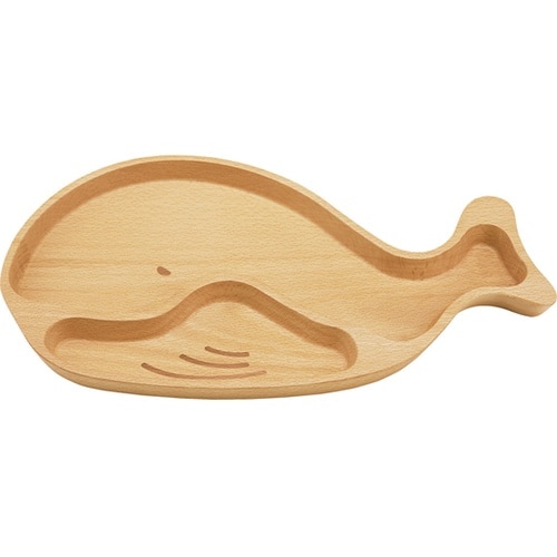 ブナ キッズプレート くじら V−186