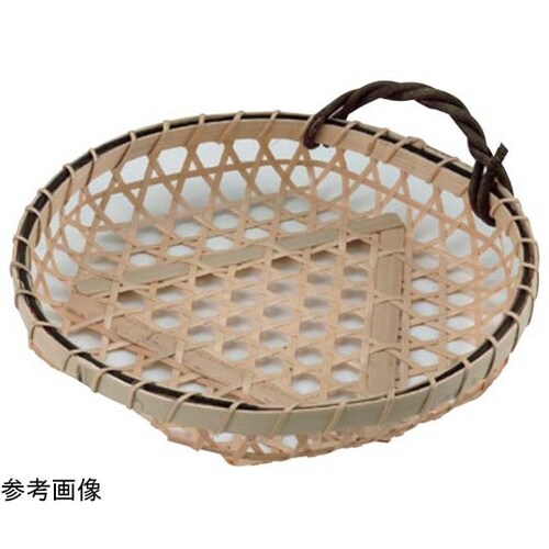 白竹百合カズラ付篭 中 18−112