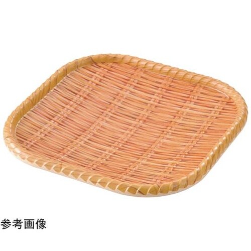 竹風メラミンプレート巻渕 白(正角)小