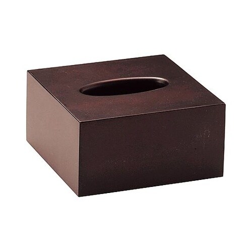 えいむ 木製ティッシュケース(小)ブラウ