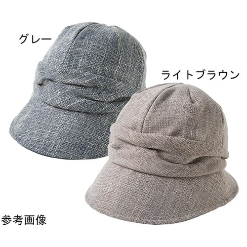 小顔魅せ耳まであったか帽子ライト ブラウ