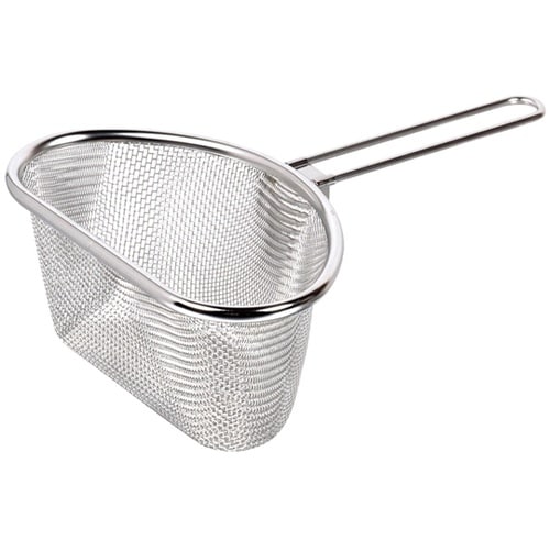 アットアクア ステンレス製手付きゆでザル