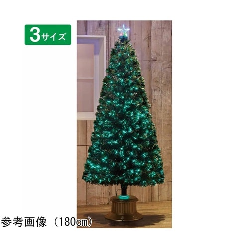 ファイバークリスマスツリー グリーン高さ