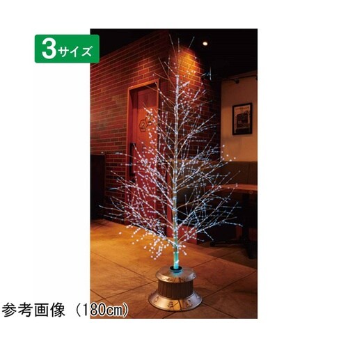 ホワイトブランチファイバークリスマスツリ