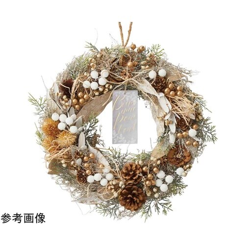 ナチュラルリース ゴールド【クリスマス飾