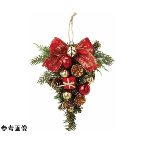リボンスワッグ【クリスマス飾り】レッド