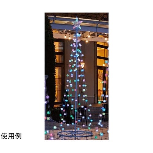 LEDタワーツリー 綿毛 レインボー 高