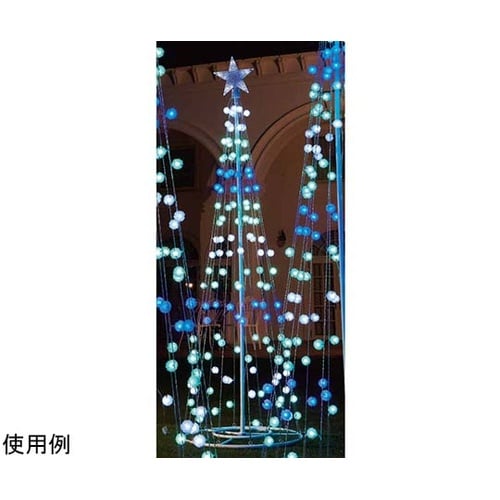 LEDタワーツリー 綿毛 アイスブルー