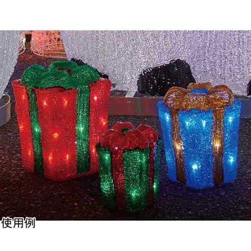 LED3連プレゼントボックス 屋外使用可