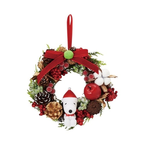 スヌーピーリース レッドリボン 16.5