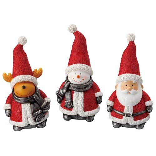 クリスマスキャラクターオブジェ 25cm