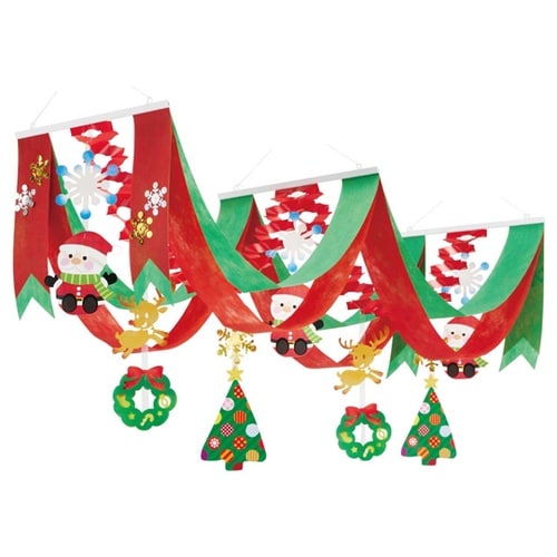 おすわりサンタデラックスペナント 天井飾