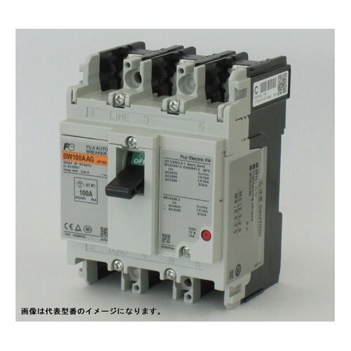 一般配線用瞬時固定形 3極 BW100A