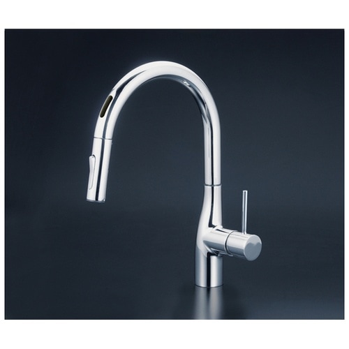 流し台用シングルレバー式シャワー付混合栓