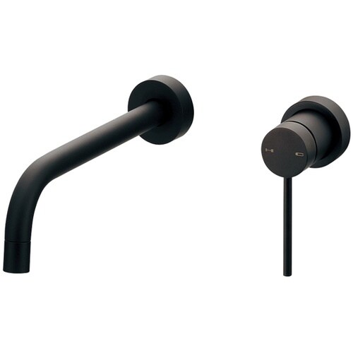 壁付シングル混合栓Mブラック 193−0