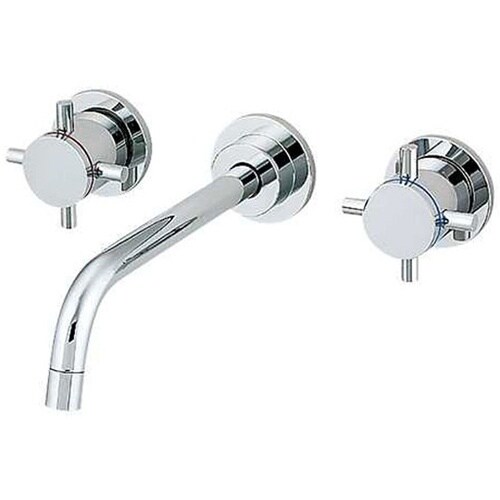 壁付2ハンドル混合栓 125−001