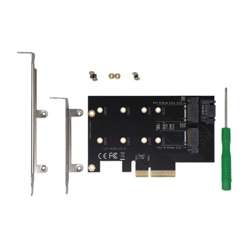 M.2 NVMe SSD変換PCIeカー