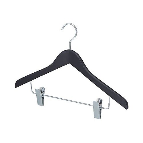 木製コーディネートハンガー ブラックボト