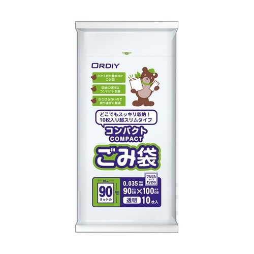 コンパクトごみ袋 LD 90L 0.03