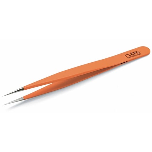 オレンジグリップピンセット ストレート