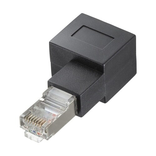 RJ−45L型変換アダプタ(左出し カテ