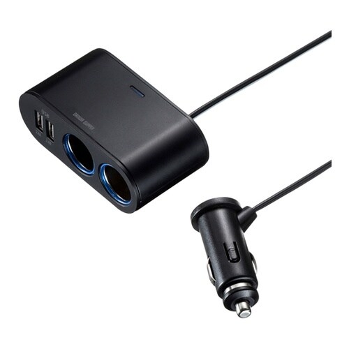 USBチャージャー付2連ソケット(2ポー