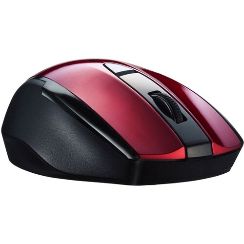 静音ワイヤレスブルーLEDマウス(5ボタ