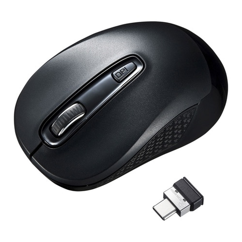 ワイヤレスType−CブルーLEDマウス