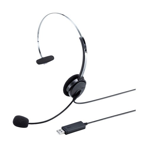 USBヘッドセット MM−HSU12BK