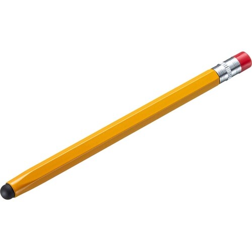 シリコンゴムタッチペン(オレンジ・鉛筆型