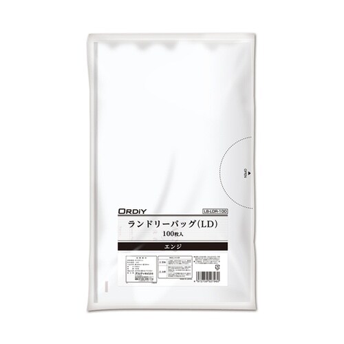 ランドリーバックLDPE エンジ 100