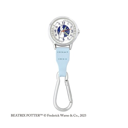 ピーターラビットカラビナ付ウォッチブルー