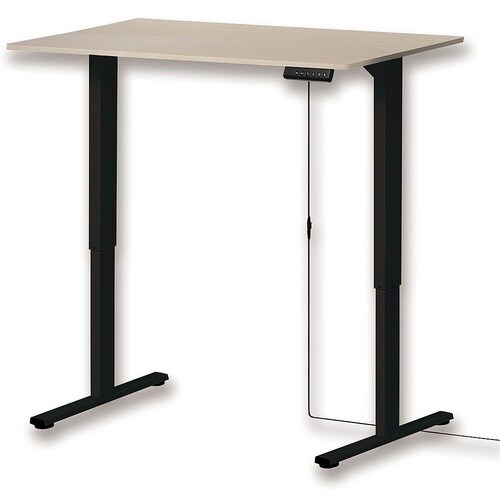 電動昇降デスクメモリー付天板幅1200ブ